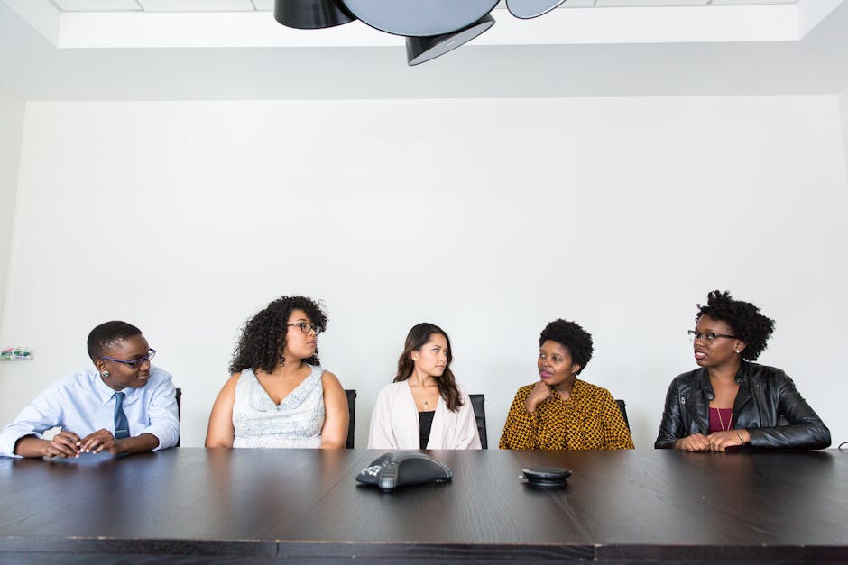 Salon team meeting and collaboration